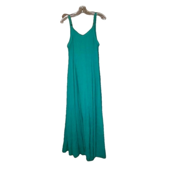 Torrid green textured cotton St Tropez Maxi dress nwt size 0 12 - Picture 3 of 9